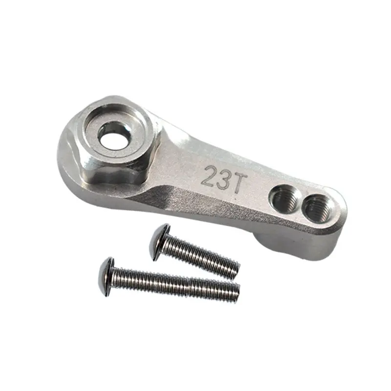 Aluminum 7075 23T Servo Horn For Traxxas 1:10 Rc Crawlers Trx-4 / Trx-6 - 3Pc Set Silver 1