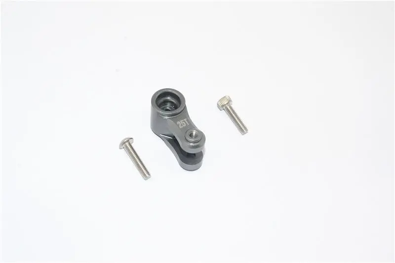 Aluminum 7075 25T Servo Horn For Traxxas 1:10 4Wd Maxx 89076-4 / 4Wd Maxx With Widemaxx 89086-4 / 1:8 4Wd Maxx Slash 6S 102076-4 Upgrades - Gray Silver 1