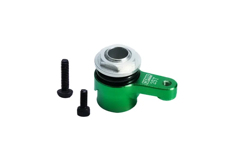 Aluminum 7075 25T Servo Horn With Built-In Spring For Losi 1/18 Mini Lmt 4X4 Brushed Monster Truck Rtr-Los01026 Upgrade Parts - Green 1