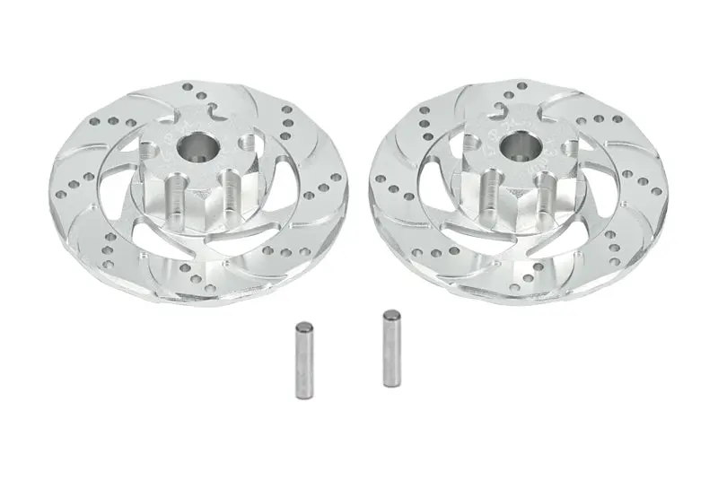 Aluminum 7075 +3Mm Front Or Rear Hex With Brake Disk With Silver Lining For Traxxas 1:7 Unlimited Desert Racer Udr Pro-Scale 4X4 85076-4 85086-4 Upgrades - Silver 1