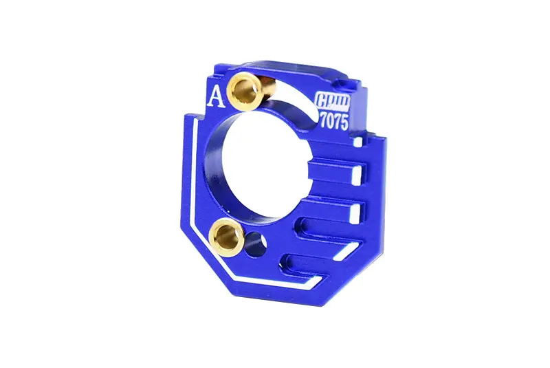 Aluminum 7075 Adjustable Motor Heatsink Mount For Arrma 1/18 Granite Grom Mega 380 Brushed 4X4 Monster Truck Ara2102 Upgrade Parts - Blue 1