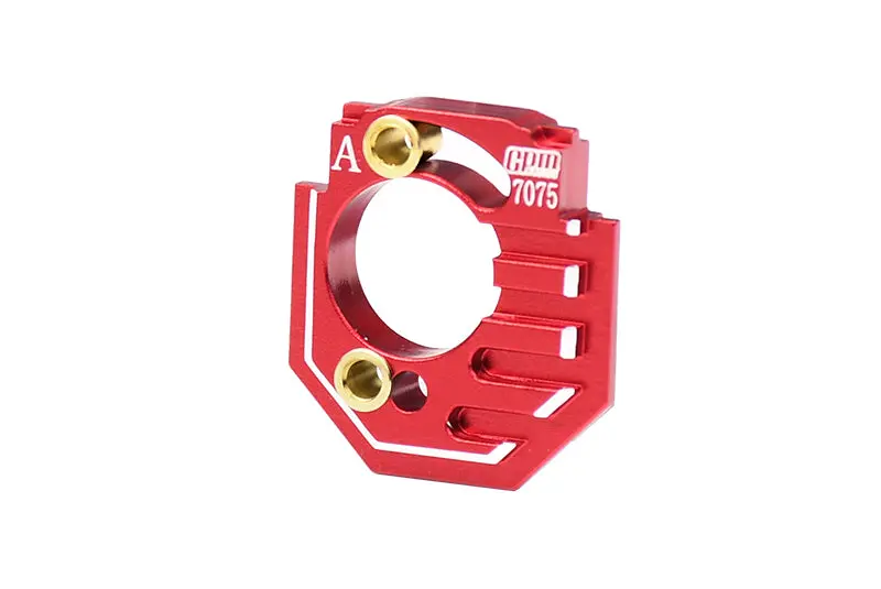 Aluminum 7075 Adjustable Motor Heatsink Mount For Arrma 1/18 Granite Grom Mega 380 Brushed 4X4 Monster Truck Ara2102 Upgrade Parts - Red 1
