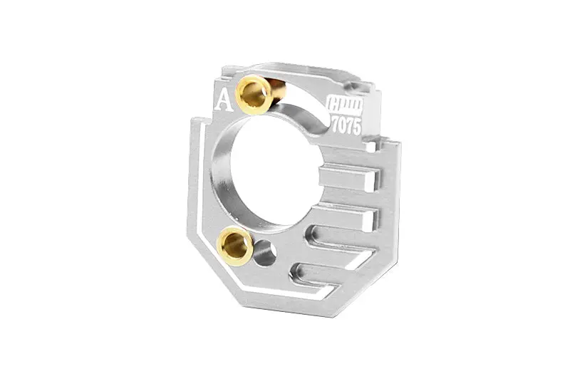 Aluminum 7075 Adjustable Motor Heatsink Mount For Arrma 1/18 Granite Grom Mega 380 Brushed 4X4 Monster Truck Ara2102 Upgrade Parts - Silver 1