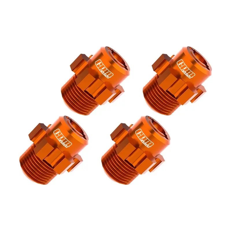 Aluminum 7075 Alloy 17Mm Wheel Hubs For Traxxas 1:8 Jato 4X4 Vxl Brushless Buggy Upgrades - Orange 1