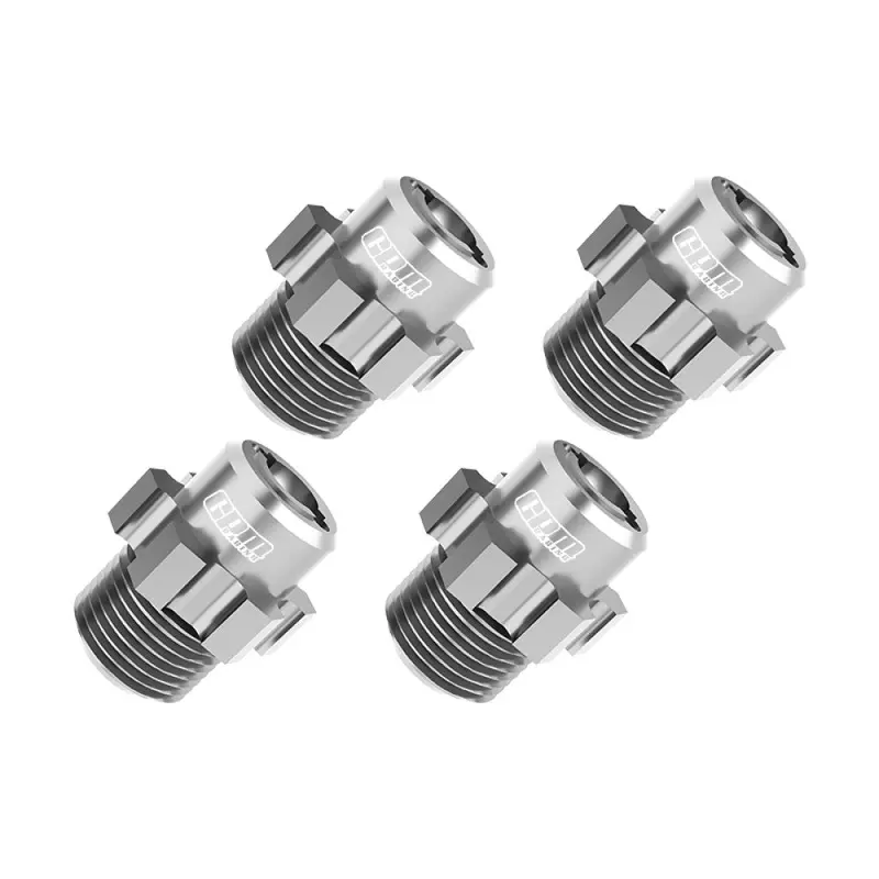 Aluminum 7075 Alloy 17Mm Wheel Hubs For Traxxas 1:8 Jato 4X4 Vxl Brushless Buggy Upgrades - Silver 1