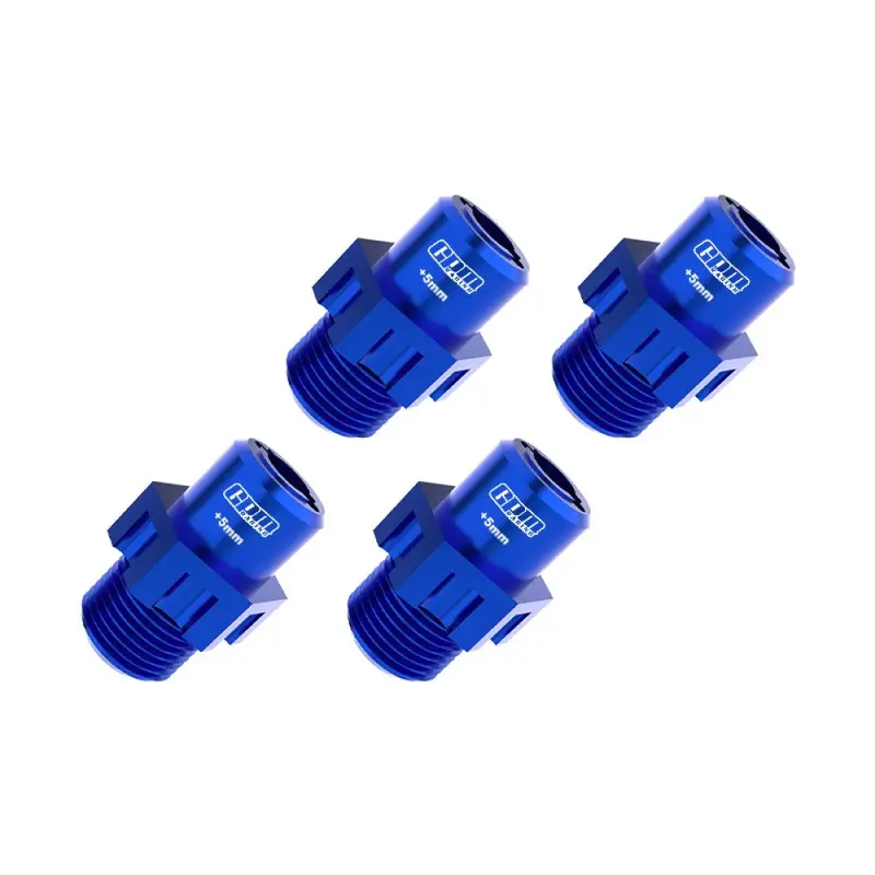 Aluminum 7075 Alloy 17Mm Wheel Hubs Widen 5Mm For Traxxas 1:8 Jato 4X4 Vxl Brushless Buggy Upgrades - Blue 1