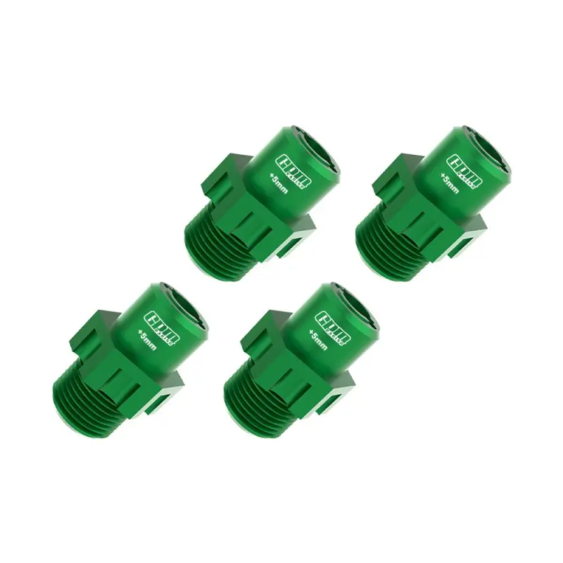 Aluminum 7075 Alloy 17Mm Wheel Hubs Widen 5Mm For Traxxas 1:8 Jato 4X4 Vxl Brushless Buggy Upgrades - Green 1