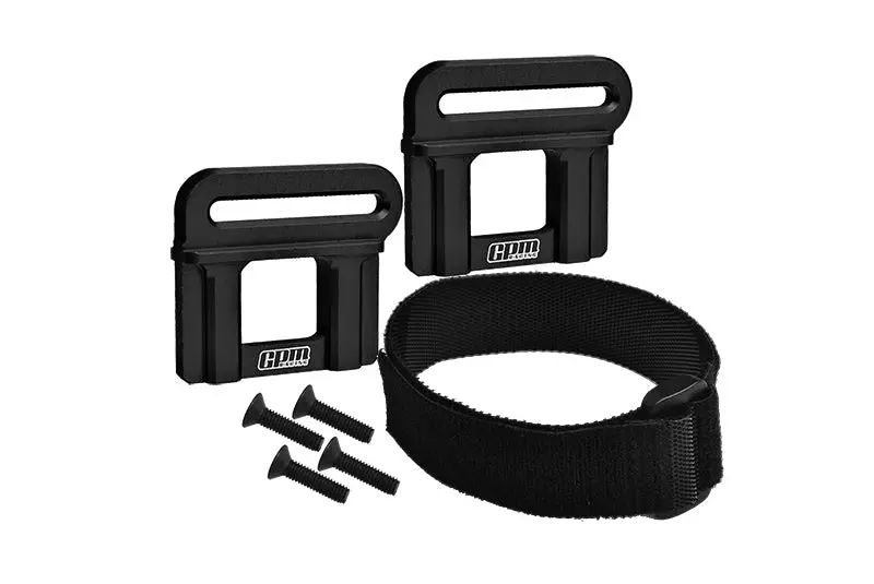 Aluminum 7075 Alloy Battery Hold-Down Retainer For Traxxas 1:8 4Wd Maxx Slash 6S Brushless Short Course Truck 102076-4 / 4Wd Sledge Monster Truck-95076-4 Upgrades - Black 1