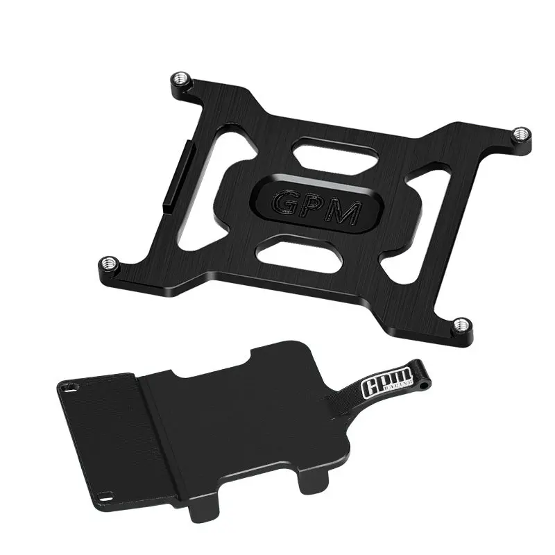 Aluminum 7075 Alloy Battery Holder & Electronics And Receiver Mounting Plate For Losi 1/24 Micro-B 2Wd Buggy Rtr-Los00007 Upgrades - Black 1