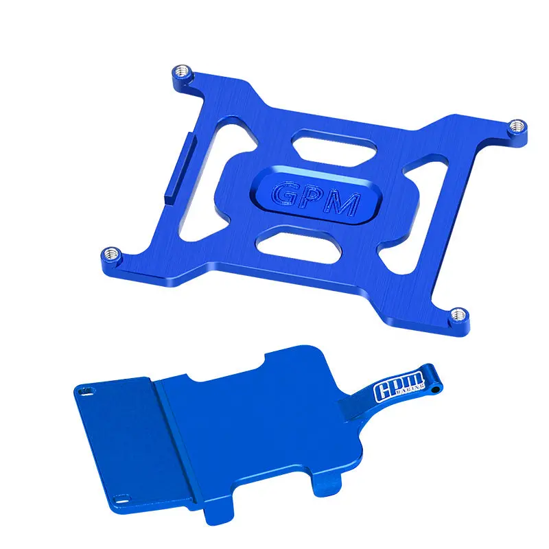 Aluminum 7075 Alloy Battery Holder & Electronics And Receiver Mounting Plate For Losi 1/24 Micro-B 2Wd Buggy Rtr-Los00007 Upgrades - Blue 1