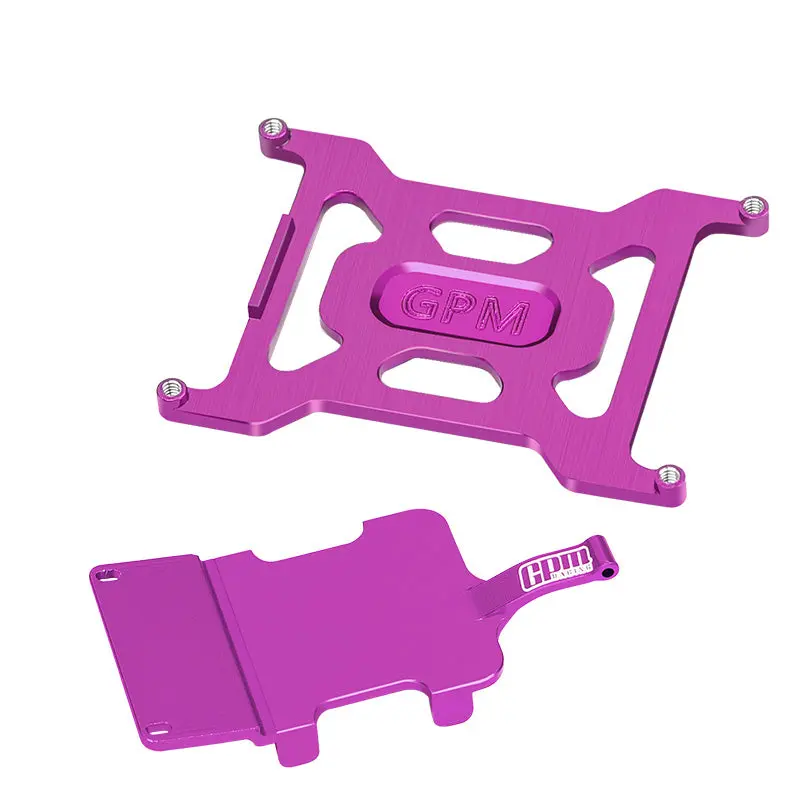 Aluminum 7075 Alloy Battery Holder & Electronics And Receiver Mounting Plate For Losi 1/24 Micro-B 2Wd Buggy Rtr-Los00007 Upgrades - Purple 1