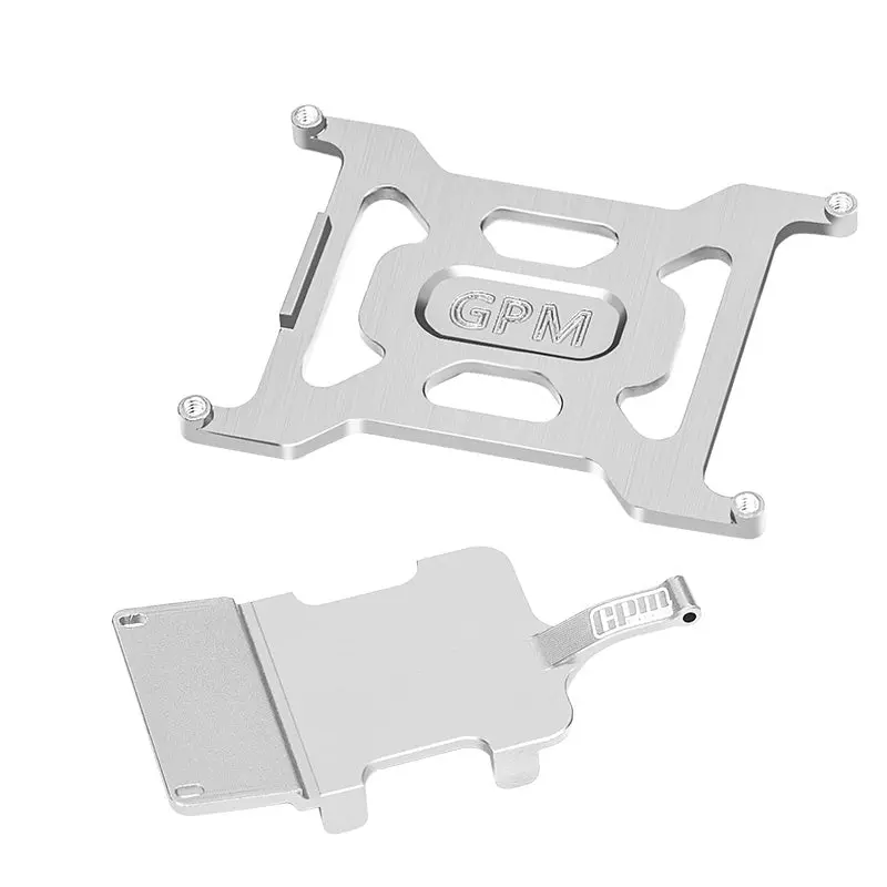 Aluminum 7075 Alloy Battery Holder & Electronics And Receiver Mounting Plate For Losi 1/24 Micro-B 2Wd Buggy Rtr-Los00007 Upgrades - Silver 1