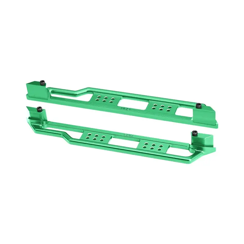 Aluminum 7075 Alloy Chassis Nerf Bars For Traxxas 1:6 Funco Pro Scale Sand Car 8S / 1:5 Xrt 8S / X Maxx Monster Truck Upgrades - Green 1