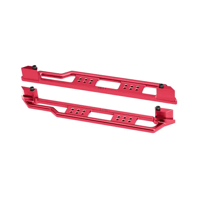 Aluminum 7075 Alloy Chassis Nerf Bars For Traxxas 1:6 Funco Pro Scale Sand Car 8S / 1:5 Xrt 8S / X Maxx Monster Truck Upgrades - Red 1