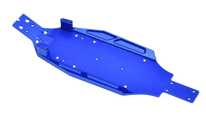 Aluminum 7075 Alloy Chassis Plate For Losi 1/24 Micro-B 2Wd Buggy Rtr-Los00007 Upgrade Parts - Blue 1