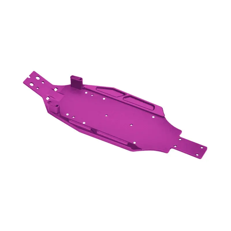 Aluminum 7075 Alloy Chassis Plate For Losi 1/24 Micro-B 2Wd Buggy Rtr-Los00007 Upgrade Parts - Purple 1
