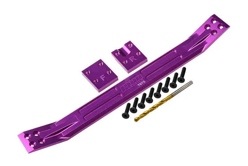 Aluminum 7075 Alloy Chassis Plate For Traxxas 1:5 X Maxx 6S / X Maxx 8S Monster Truck Upgrades - Purple 1
