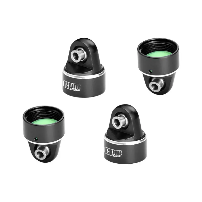 Aluminum 7075 Alloy Damper Top Cap For Gpm Optional And Original Shock Absorbers For Traxxas 1/6 Funco Pro Scale 2Wd Sand Car 8S-109076-4 Upgrades - Black 1
