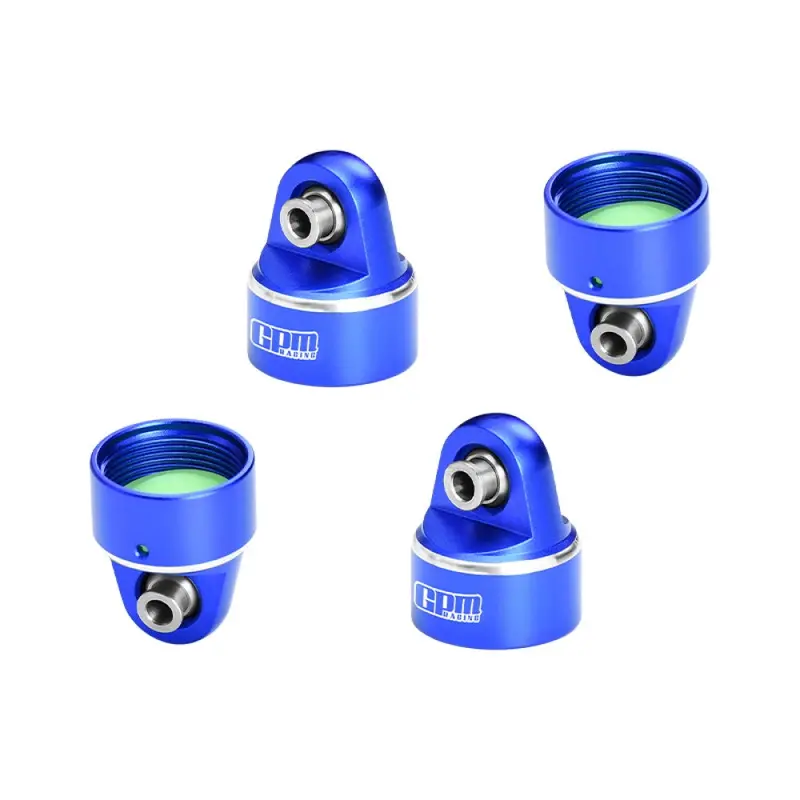 Aluminum 7075 Alloy Damper Top Cap For Gpm Optional And Original Shock Absorbers For Traxxas 1/6 Funco Pro Scale 2Wd Sand Car 8S-109076-4 Upgrades - Blue 1