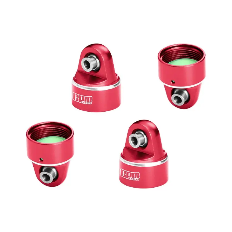 Aluminum 7075 Alloy Damper Top Cap For Gpm Optional And Original Shock Absorbers For Traxxas 1/6 Funco Pro Scale 2Wd Sand Car 8S-109076-4 Upgrades - Red 1