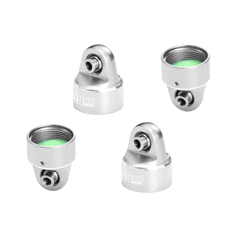 Aluminum 7075 Alloy Damper Top Cap For Gpm Optional And Original Shock Absorbers For Traxxas 1/6 Funco Pro Scale 2Wd Sand Car 8S-109076-4 Upgrades - Silver 1