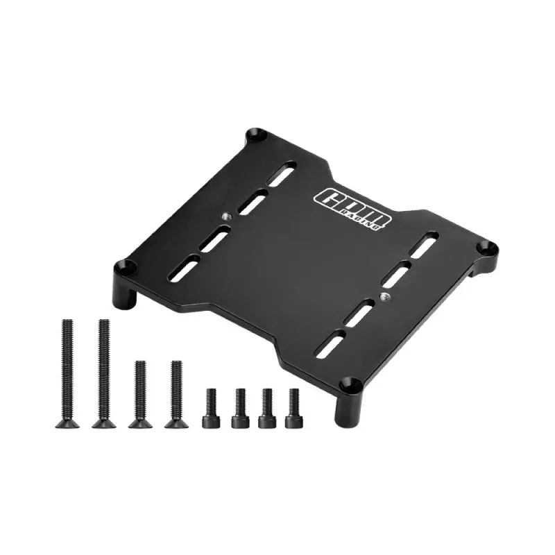 Aluminum 7075 Alloy Esc Mount Plate For Traxxas 1:6 Funco Pro Scale 2Wd Sand Car 8S-109076-4 / Xrt 8S / Xrt Ultimate 8S Upgrades - Black 1