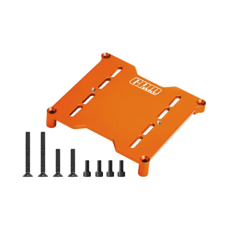 Aluminum 7075 Alloy Esc Mount Plate For Traxxas 1:6 Funco Pro Scale 2Wd Sand Car 8S-109076-4 / Xrt 8S / Xrt Ultimate 8S Upgrades - Orange 1