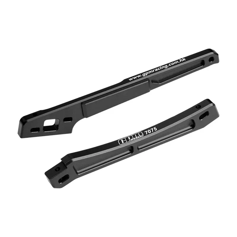 Aluminum 7075 Alloy Front And Rear Chassis Brace For Arrma 1/8 Kraton 6S Exb / Kraton 6S V6 Speed Truck Upgrades - Black 1