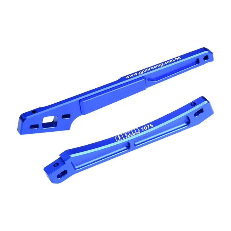 Aluminum 7075 Alloy Front And Rear Chassis Brace For Arrma 1/8 Kraton 6S Exb / Kraton 6S V6 Speed Truck Upgrades - Blue 1