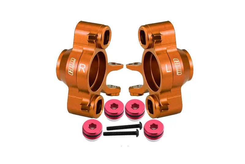 Aluminum 7075 Alloy Front Axle Carriers For Traxxas 1/10 E-Revo 2.0 Vxl Brushless 86086-4 Upgrades - Orange 1