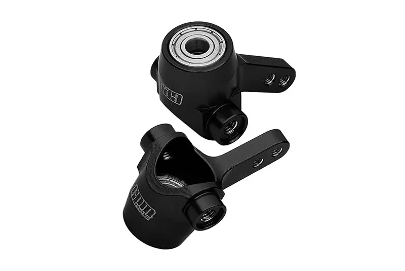 Aluminum 7075 Alloy Front Axle Knuckle (Larger Inner Bearings) For Tamiya 58737 Hotshot Ii 2024 Off-Road 4Wd Rc Car Upgrade Parts - Black 1
