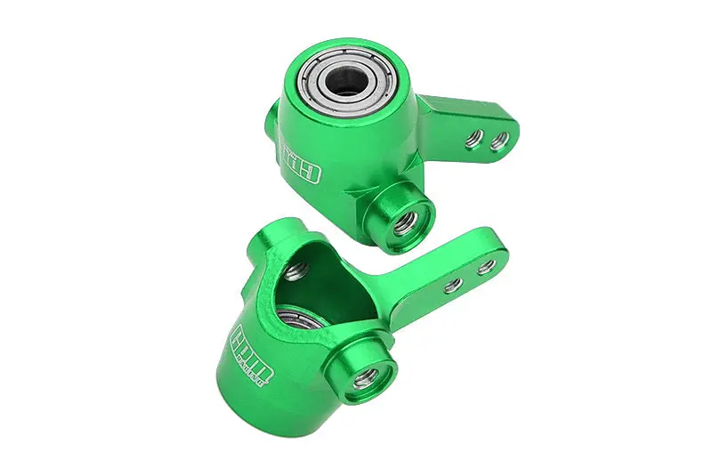Aluminum 7075 Alloy Front Axle Knuckle (Larger Inner Bearings) For Tamiya 58737 Hotshot Ii 2024 Off-Road 4Wd Rc Car Upgrade Parts - Green 1