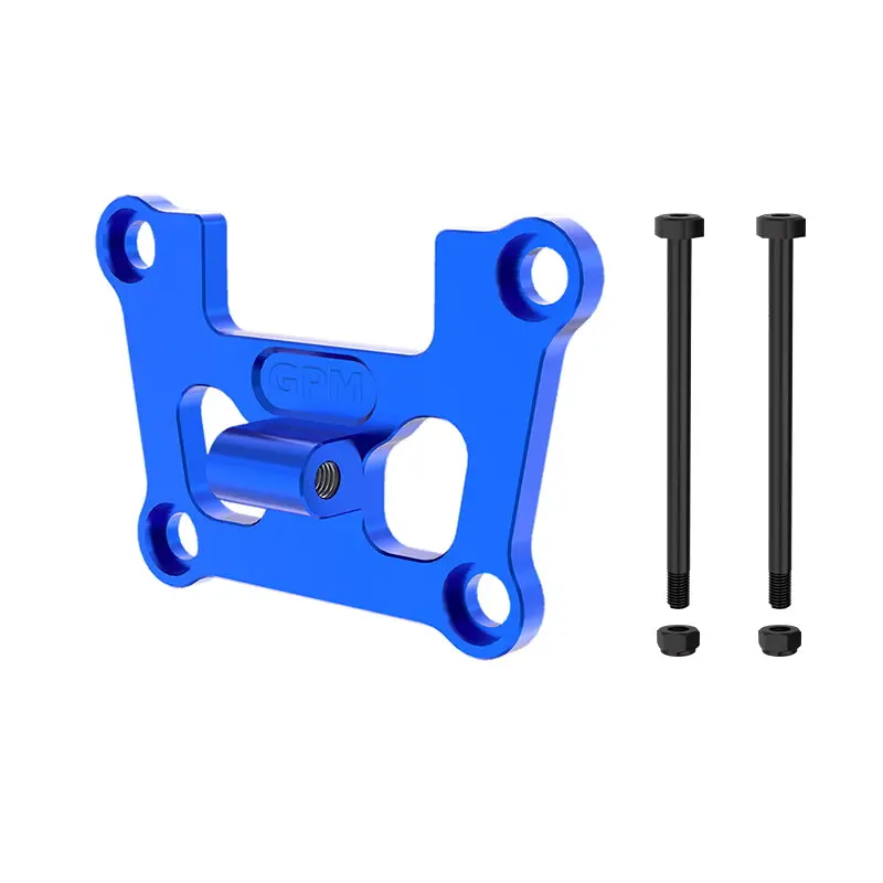 Aluminum 7075 Alloy Front Bulkhead Mount Strengthen For Traxxas 1/16 Mini Maxx 4Wd Rtr Brushless Monster Truck 107154-1 Upgrades - Blue 1