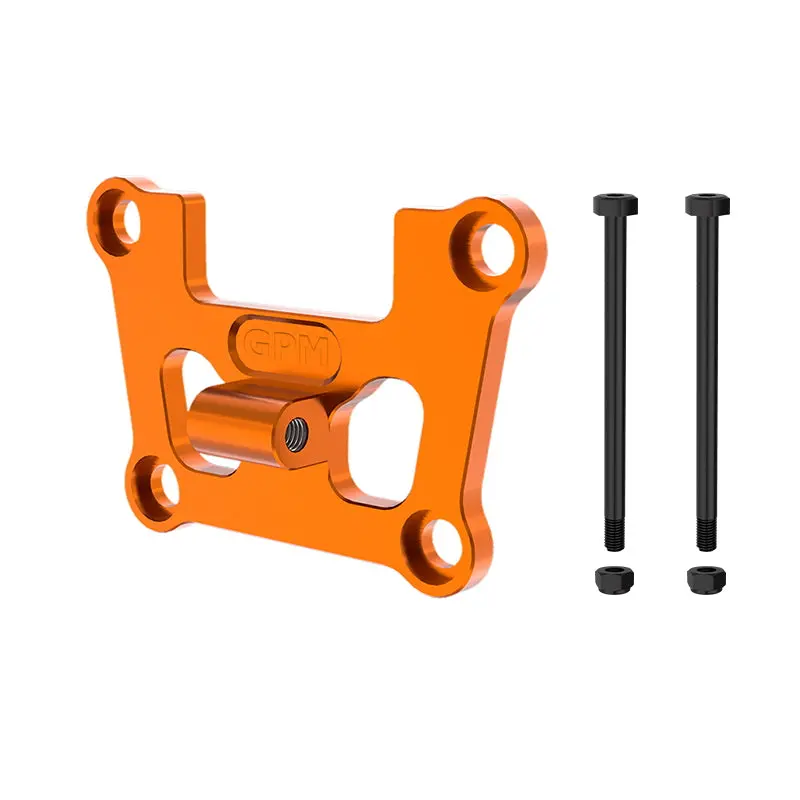 Aluminum 7075 Alloy Front Bulkhead Mount Strengthen For Traxxas 1/16 Mini Maxx 4Wd Rtr Brushless Monster Truck 107154-1 Upgrades - Orange 1