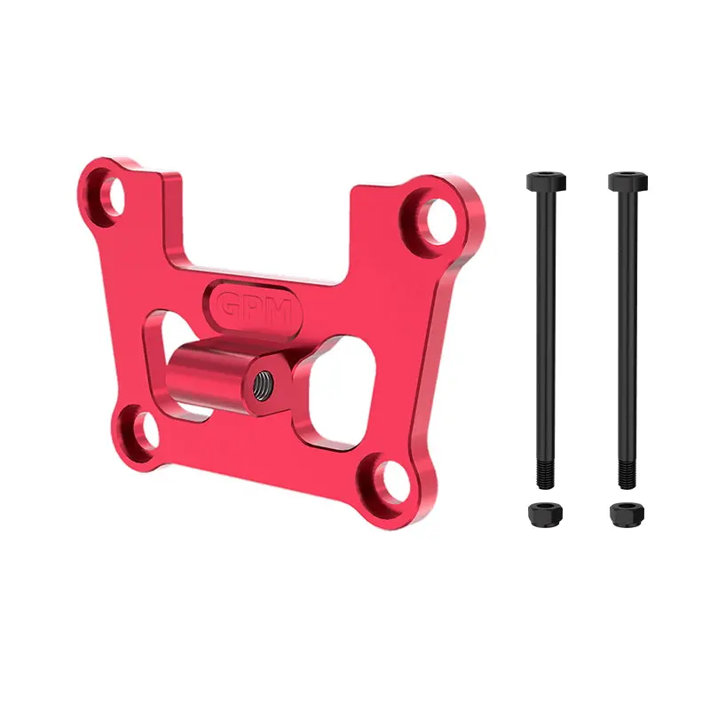 Aluminum 7075 Alloy Front Bulkhead Mount Strengthen For Traxxas 1/16 Mini Maxx 4Wd Rtr Brushless Monster Truck 107154-1 Upgrades - Red 1