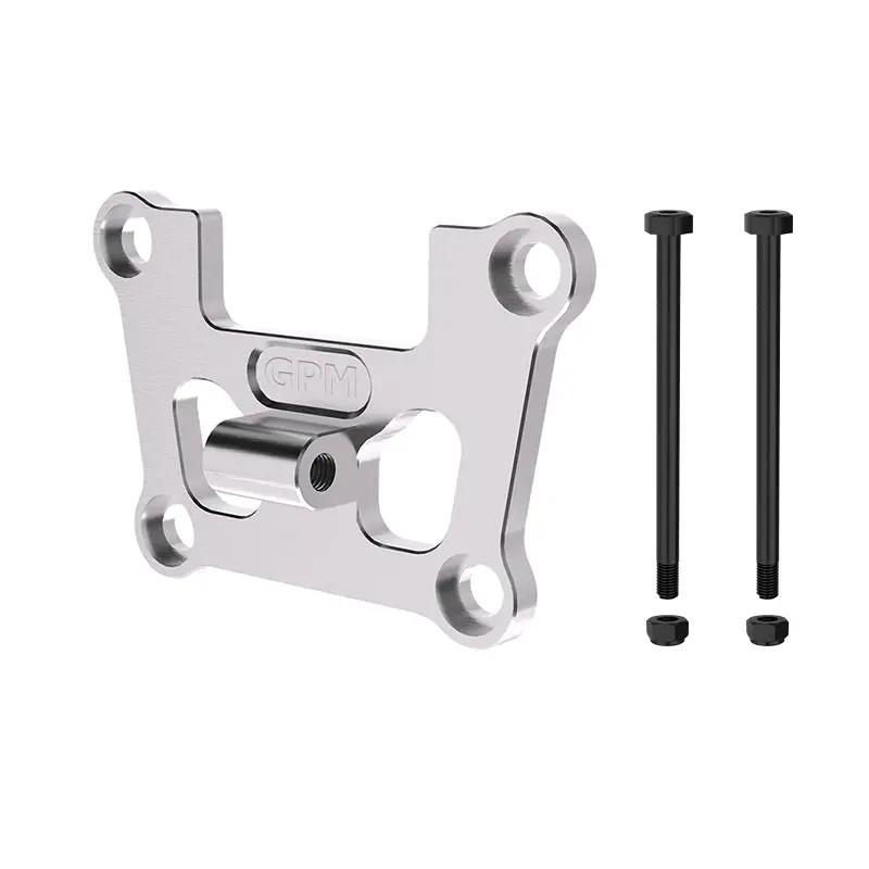 Aluminum 7075 Alloy Front Bulkhead Mount Strengthen For Traxxas 1/16 Mini Maxx 4Wd Rtr Brushless Monster Truck 107154-1 Upgrades - Silver 1