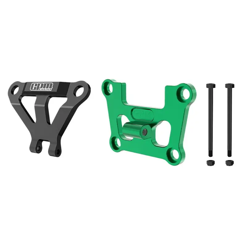 Aluminum 7075 Alloy Front Bulkhead Mount Strengthen & Front Bumper Support Mount For Traxxas 1/16 Mini Maxx 4Wd Rtr Brushless Monster Truck 107154-1 Upgrades - Green 1