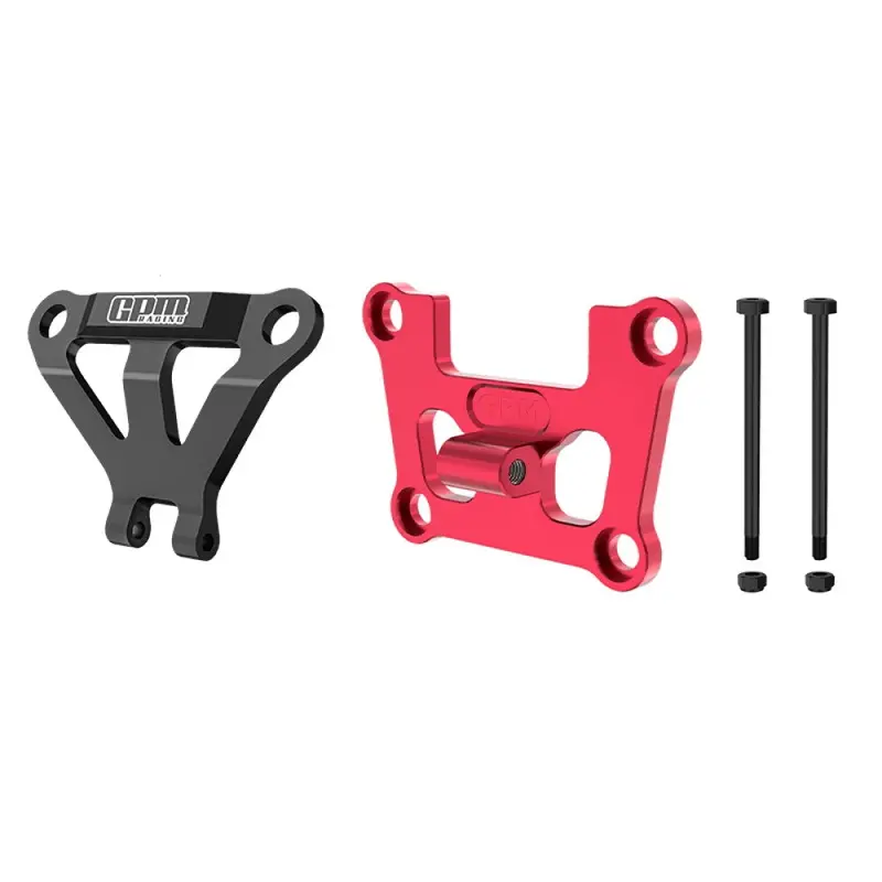 Aluminum 7075 Alloy Front Bulkhead Mount Strengthen & Front Bumper Support Mount For Traxxas 1/16 Mini Maxx 4Wd Rtr Brushless Monster Truck 107154-1 Upgrades - Red 1