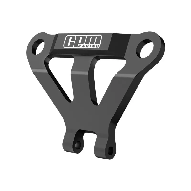 Aluminum 7075 Alloy Front Bumper Support Mount (Use With Gpm Front Alloy Bulkhead Mount) For Traxxas 1/16 Mini Maxx 4Wd Rtr Brushless Monster Truck 107154-1 Upgrades - Black 1