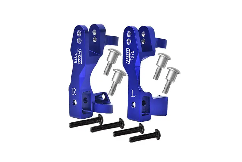 Aluminum 7075 Alloy Front C Hub For Traxxas 1:10 Slash 4X4 / Slash 4X4 Lcg / Rustler 4X4 / Hoss 4X4 Vxl / Ford Fiesta St Rally / Stampede 4X4 Vxl / Rustler 4X4 Ultimate / Slash 4X4 Ultimate - Blue 1