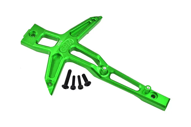 Aluminum 7075 Alloy Front Chassis Brace For Traxxas 1:10 4Wd Maxx-89076-4 / Maxx With Widemaxx-89086-4 / 1:8 4Wd Maxx Slash 6S-102076-4 Upgrades - Green 1