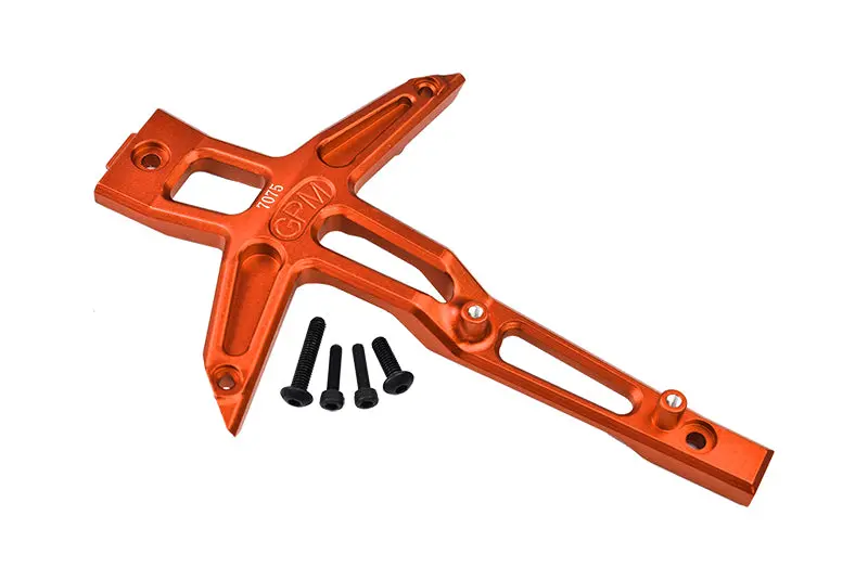 Aluminum 7075 Alloy Front Chassis Brace For Traxxas 1:10 4Wd Maxx-89076-4 / Maxx With Widemaxx-89086-4 / 1:8 4Wd Maxx Slash 6S-102076-4 Upgrades - Orange 1