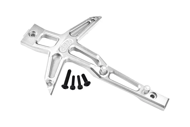 Aluminum 7075 Alloy Front Chassis Brace For Traxxas 1:10 4Wd Maxx-89076-4 / Maxx With Widemaxx-89086-4 / 1:8 4Wd Maxx Slash 6S-102076-4 Upgrades - Silver 1