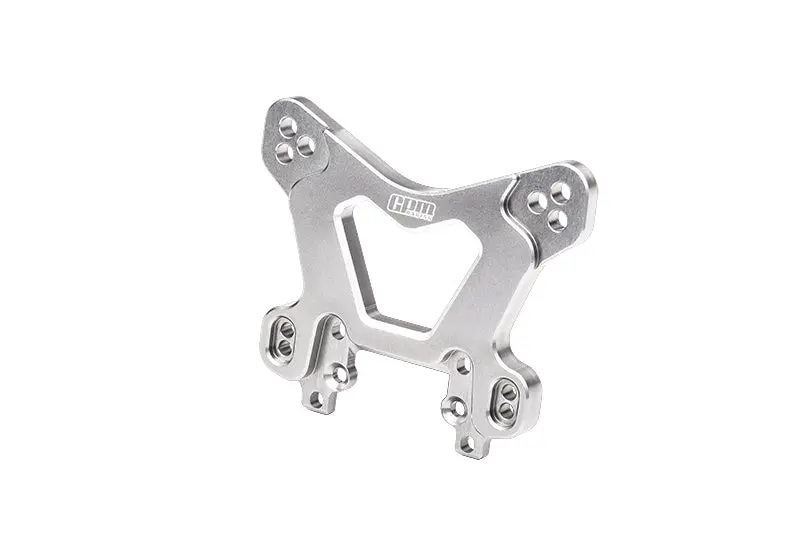 Aluminum 7075 Alloy Front Damper Plate For Losi 1/8 8Ight-Xe 4X4 Sensored Brushless Racing Buggy Rtr-Los04018 Upgrade Parts - Silver 1