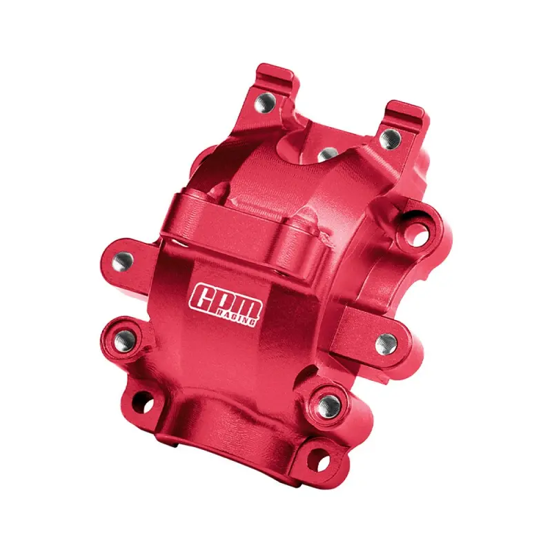 Aluminum 7075 Alloy Front Differential Housing For Traxxas 1:10 Ford Gt 4-Tec 2.0 / 4-Tec 3.0 Corvette Stingray / Factory Five 1933 Hot Rod Coupe / Toyota Gr Supra Gt4 - Red 1