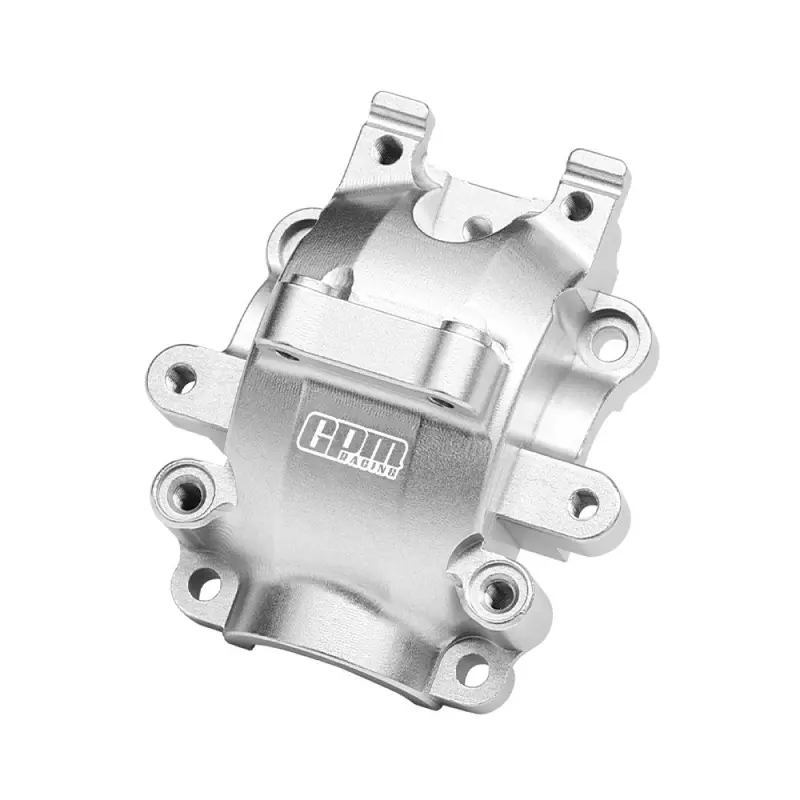 Aluminum 7075 Alloy Front Differential Housing For Traxxas 1:10 Ford Gt 4-Tec 2.0 / 4-Tec 3.0 Corvette Stingray / Factory Five 1933 Hot Rod Coupe / Toyota Gr Supra Gt4 - Silver 1