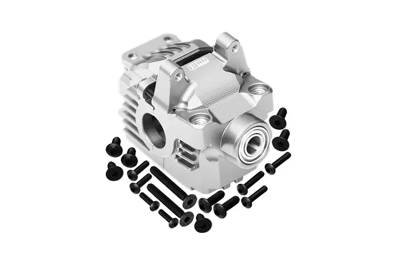 Aluminum 7075 Alloy Front Differential Housing (Larger Inner Bearings) For Traxxas 1:10 Rustler 4X4 Vxl / Slash 4X4 Vxl / Hoss 4X4 Vxl / Ford Fiesta / Ford F150 / Stampede 4X4 / 1:7 Awd Xo-01 - Silver 1