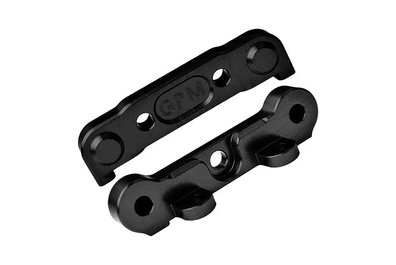 Aluminum 7075 Alloy Front Hinge Pin Brace Set For Tekno 1/10 Mt410 2.0 4X4 Pro Monster Truck-Tkr9501 / Sct410 2.0 4X4 Short Course Truck Kit-Tkr9500 Upgrades - Black 1