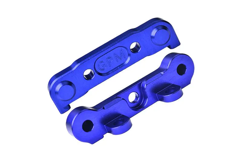 Aluminum 7075 Alloy Front Hinge Pin Brace Set For Tekno 1/10 Mt410 2.0 4X4 Pro Monster Truck-Tkr9501 / Sct410 2.0 4X4 Short Course Truck Kit-Tkr9500 Upgrades - Blue 1