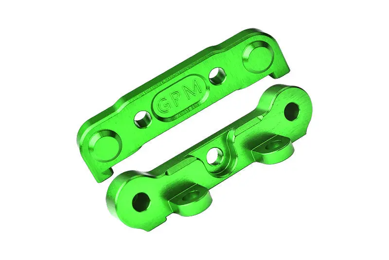 Aluminum 7075 Alloy Front Hinge Pin Brace Set For Tekno 1/10 Mt410 2.0 4X4 Pro Monster Truck-Tkr9501 / Sct410 2.0 4X4 Short Course Truck Kit-Tkr9500 Upgrades - Green 1